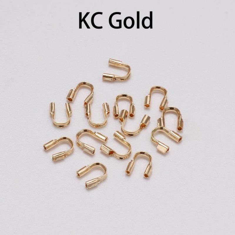 100pcs 4.5x4mm Wire Protectors Wire Guard Guardian Protectors Loops U Shape Accessories Clasps Connector for Jewelry Making