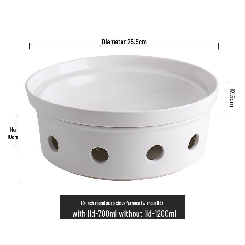 Nordic Ceramic Candle Warming Soup Plate