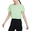 Crew Neck Pullover Solid Short Sleeve Top Women Tops Steam-Green FN4118376