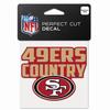 Wincraft Perfect Cut 10x10cm Autocollant NFL Teams Slogan