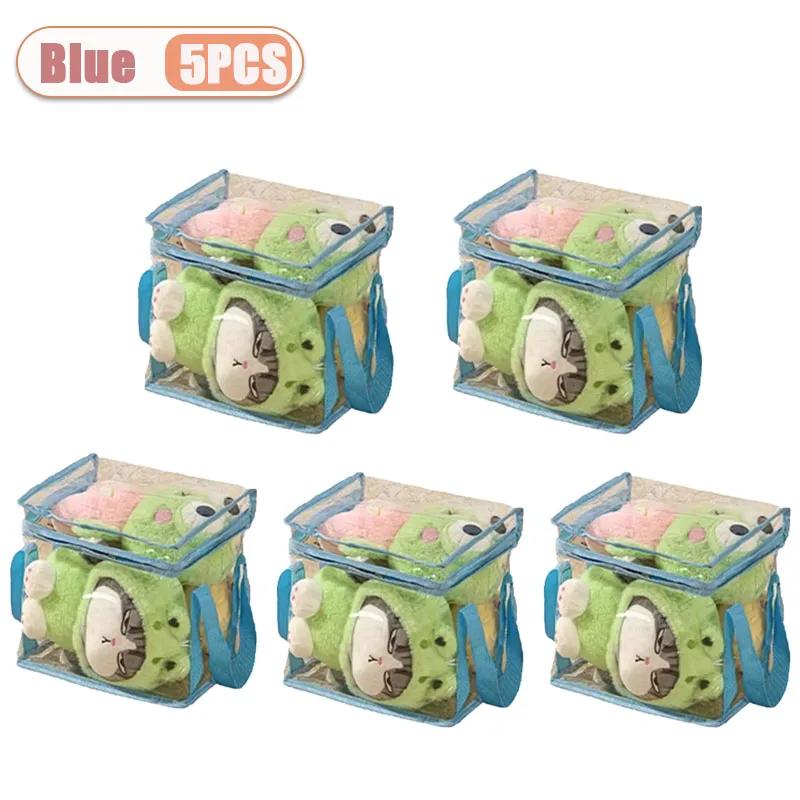 1/3/5PCS Clear PVC Storage Box Waterproof Dustproof Display Case for Plush Toys Doll Collection Home Storage Container Decor