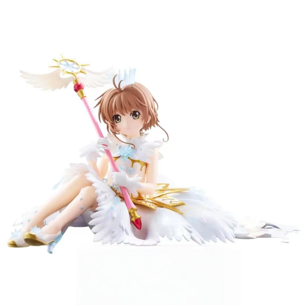 Bandai Card Captor Sakura Clear Card KINOMOTO SAKURA Anime Figurines Peripherals PVC Action Figures Collectible Model Toys