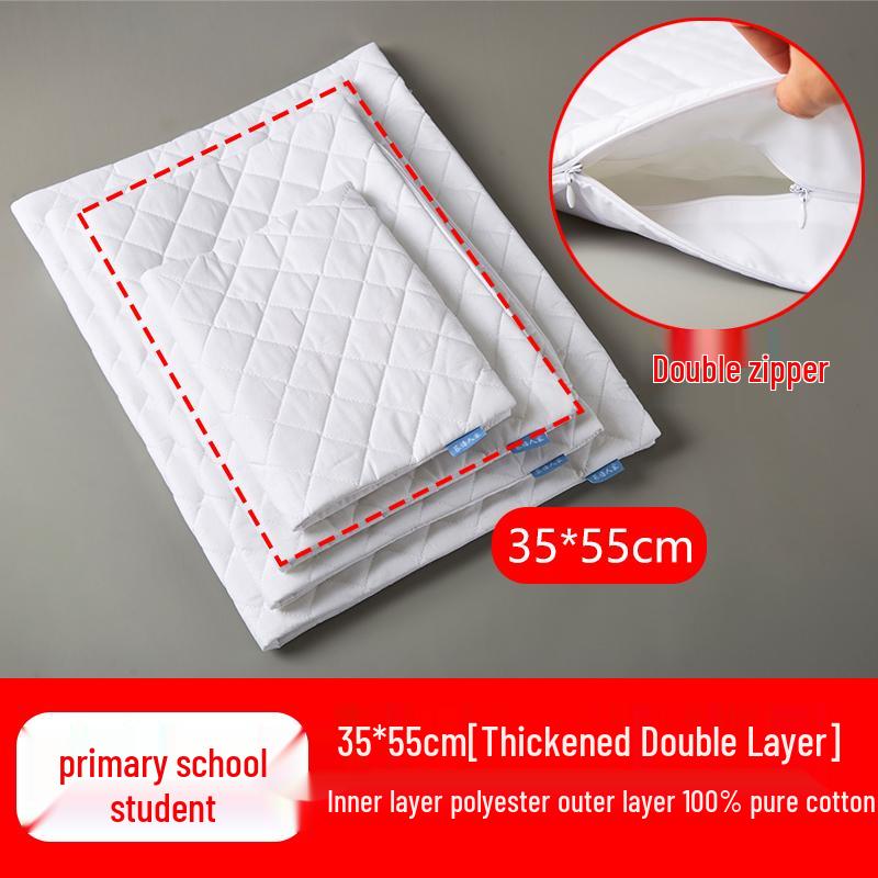 Poszewka na wkład poduszki z łuski gryki: Czysta Bawełna, Podwójny Zamek Błyskawiczny, Pogrubiony, Worek na Wypełnienie Poduszki Bezpieczny dla Dziecka, Tekstylia Domowe.