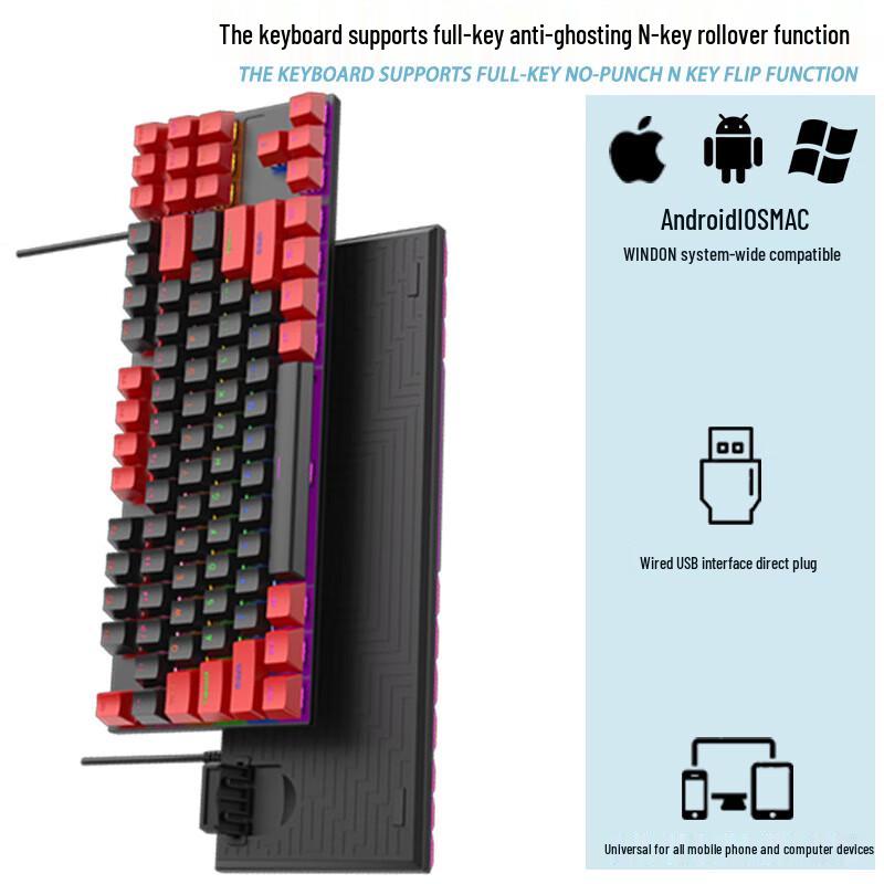 Y-FRUITFUL K6 RGB Hot-Swappable Mechanical Gaming Keyboard