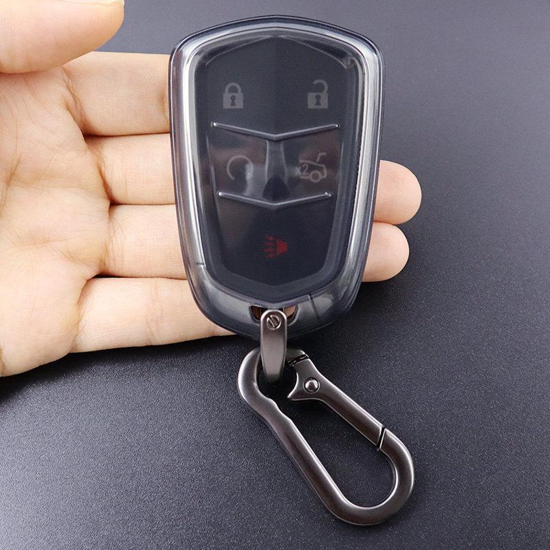 Transparent Full Coverage Key Case for Cadillac XT4 XT5 XT6 CT6 ATSL CTS XTS