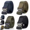 Men Tactical Belt With Automatic Buckle For Outdoor Military Training And Casual Wear