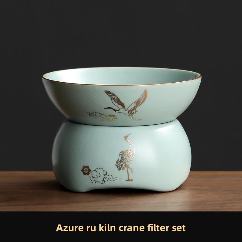 Premium Ceramic Tea Strainer Filter Net High-End Tea Water Separator Tea Separator for Brewing Tea Handmade Craftsmanship