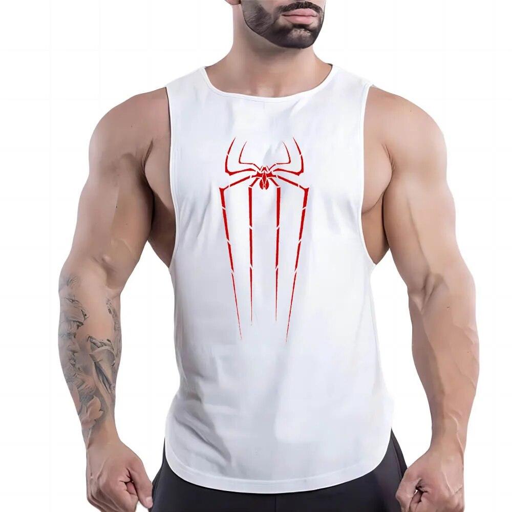 Y2k Print Tank Top Breathable Men'S Clothing Basketball Sleeveless Shirt Outdoor Gym Nasi Sport Summer Quick Dry Fashion Leisure