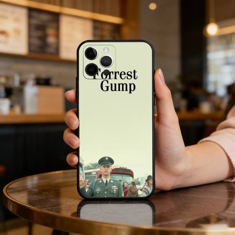 Classic film Forrest G-Gump Soft Silicone Black Cover,Phone Case For iPhone 17,16,15,14,13,12,11 Plus,Pro Max,XS
