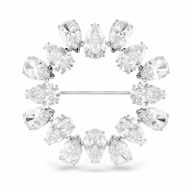 Swarovski Pear Trim Round Matrix Cubic
