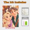 Disney Pearl Art Painting Rapunzel Flynn Rider Home Wall Decor Art Crafts Handmade DIY Adult/Beginner Gift Creative Home Decor Frameless Wall Art Kit