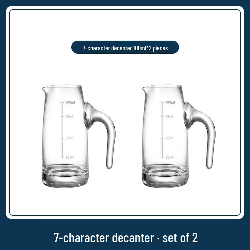 Glass Wine Dispenser & Shot Glass Set