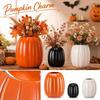 Pumpkin Flower Pot for Halloween and Thanksgiving Decoration, Pumpkin Planter for Indoor Outdoor Use