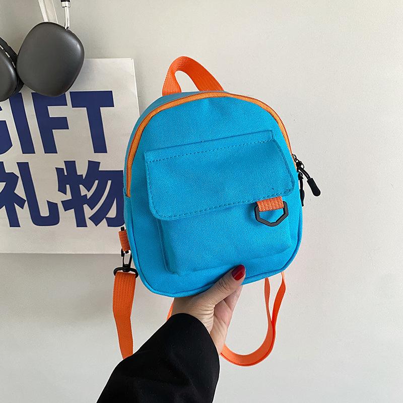 2026 Mini Backpack Ins Cute Commuting Storage Bag Korean Contrasting Color Small Satchel