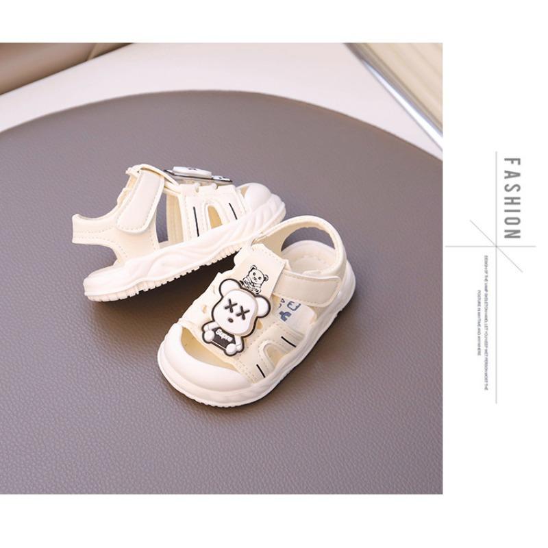 Soft-soled baby sandals summer breathable baby toddler shoes non-slip bag head sandals children anti-kick casual sandals