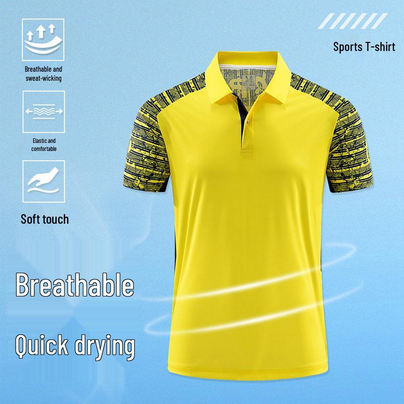 

Унисекс быстросохнущая летняя рубашка-поло для бадминтона и тенниса M