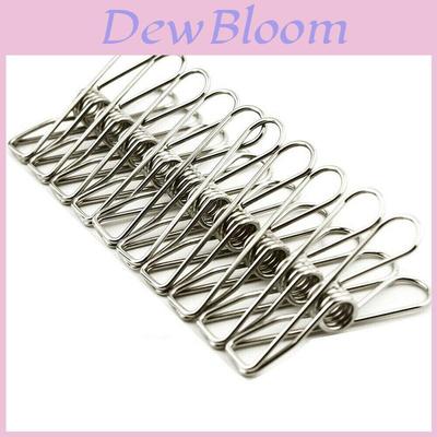 Durable And Rustproof 20x Stainless Steel Clothes Pegs For Strong Laundry Grip And Compact Storage