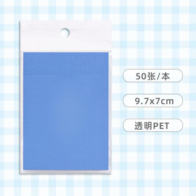 Transparent Sticky Note 50 Sheets Waterproof PET Material notessticky notes adhesive note writing notes office purposes