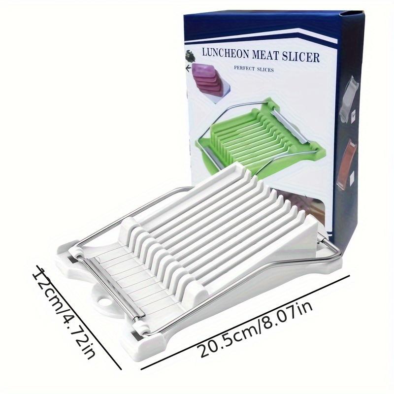 Stainless Steel Manual Slicer for Ham, Potatoes, Lunch Meat, Fruits, Eggs,Kitchen Essentials,Durable Kitchen Tool, Slicing Machine