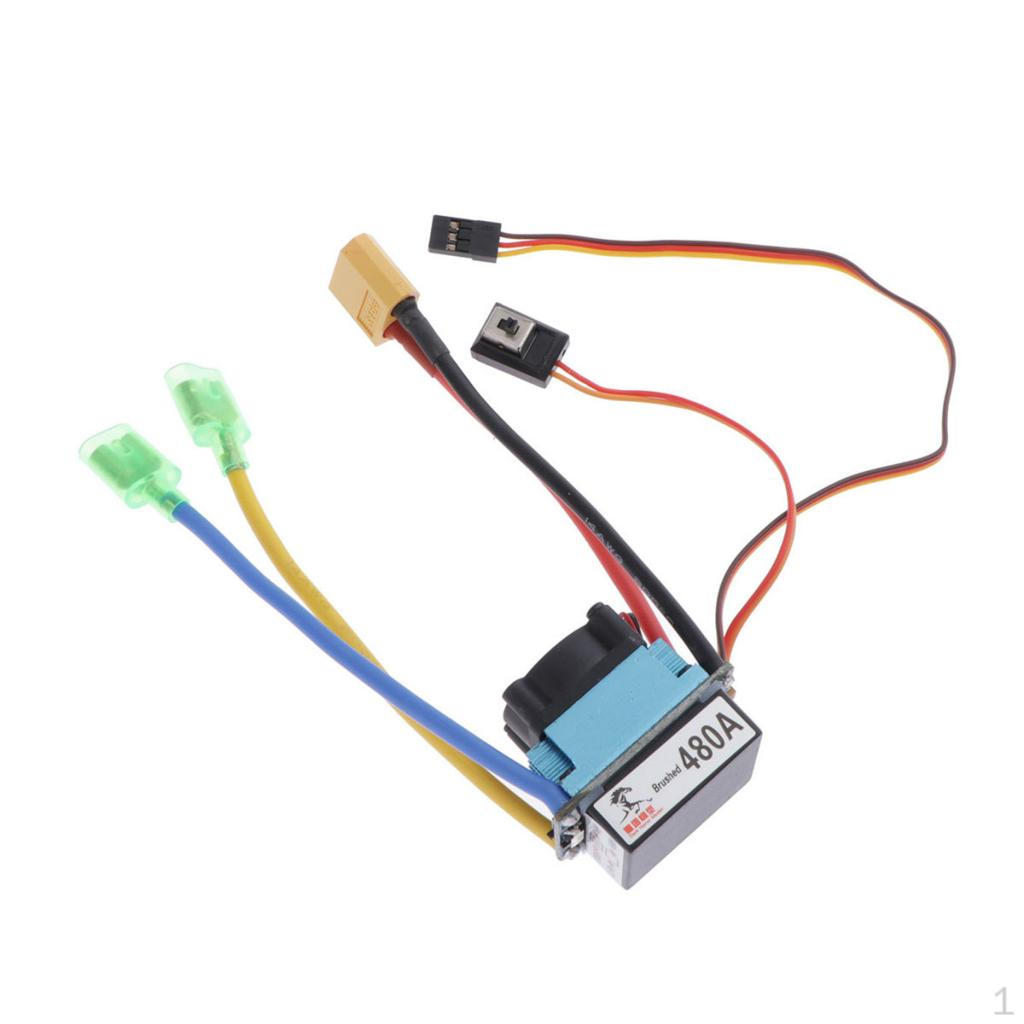 

480A Водонепроникний щітковий ESC Контролер Для 540/550/775 Двигуна XT60 Plug