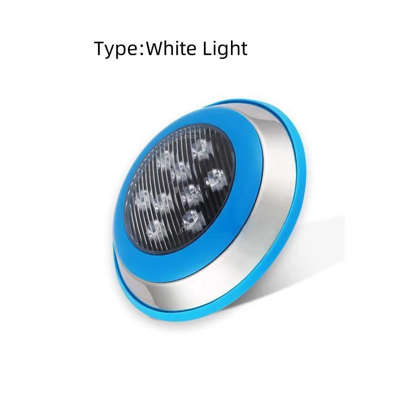 Stainless Steel LED Outdoor Embedded Decorative Fountain Light Waterproof Colorful Underwater Lamp Pool Wall Light