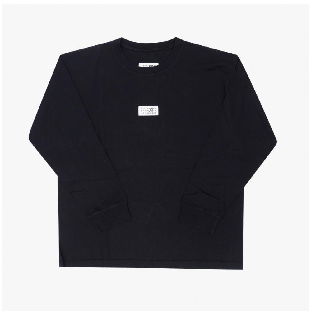 Maison Margiela Men Long Sleeve T shirT Numbering Logo paTch Sh0nh0028 M20258 90
