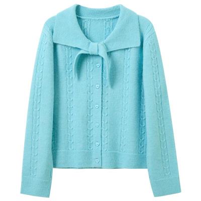 Sancai Women's Plus Size Loose-Fit Knit Cardigan