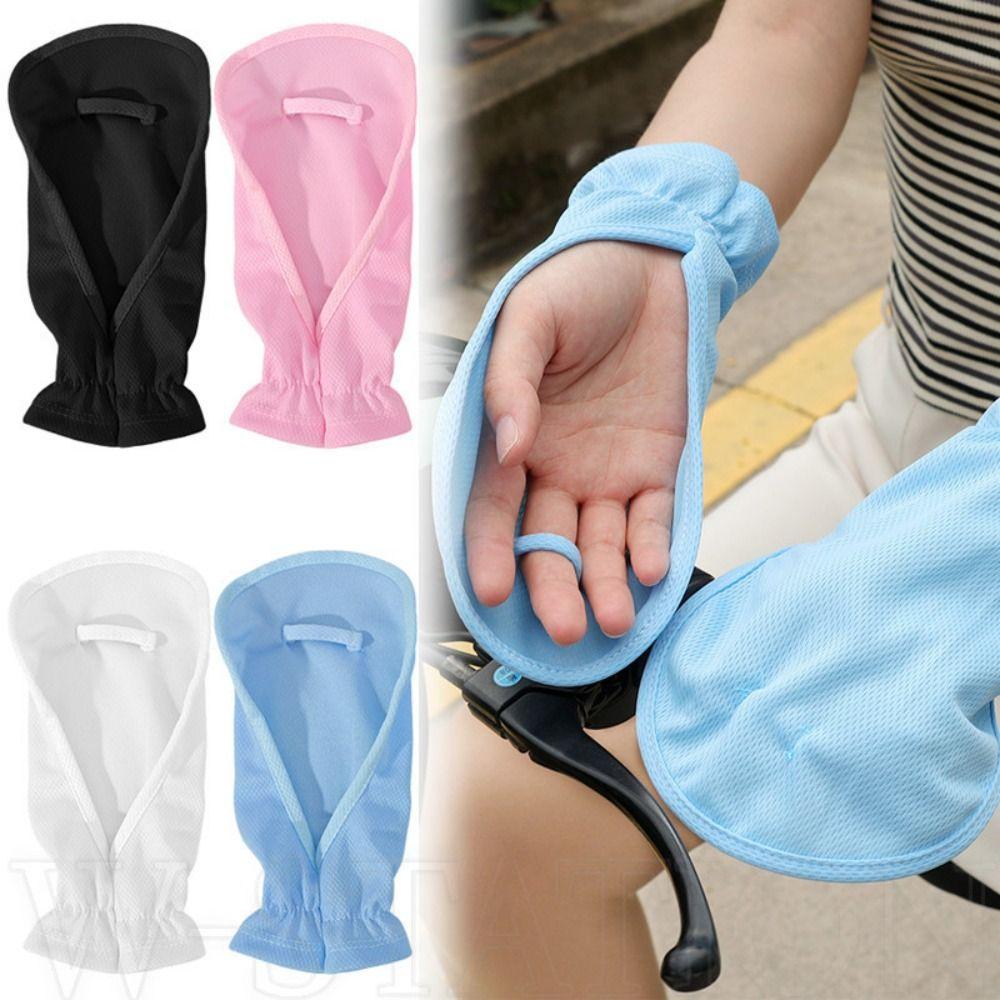 Outdoor Sports Sleeve Glove Thin Women Lady Gloves Driving Riding Mittens Sunscreen Gloves  Summer
