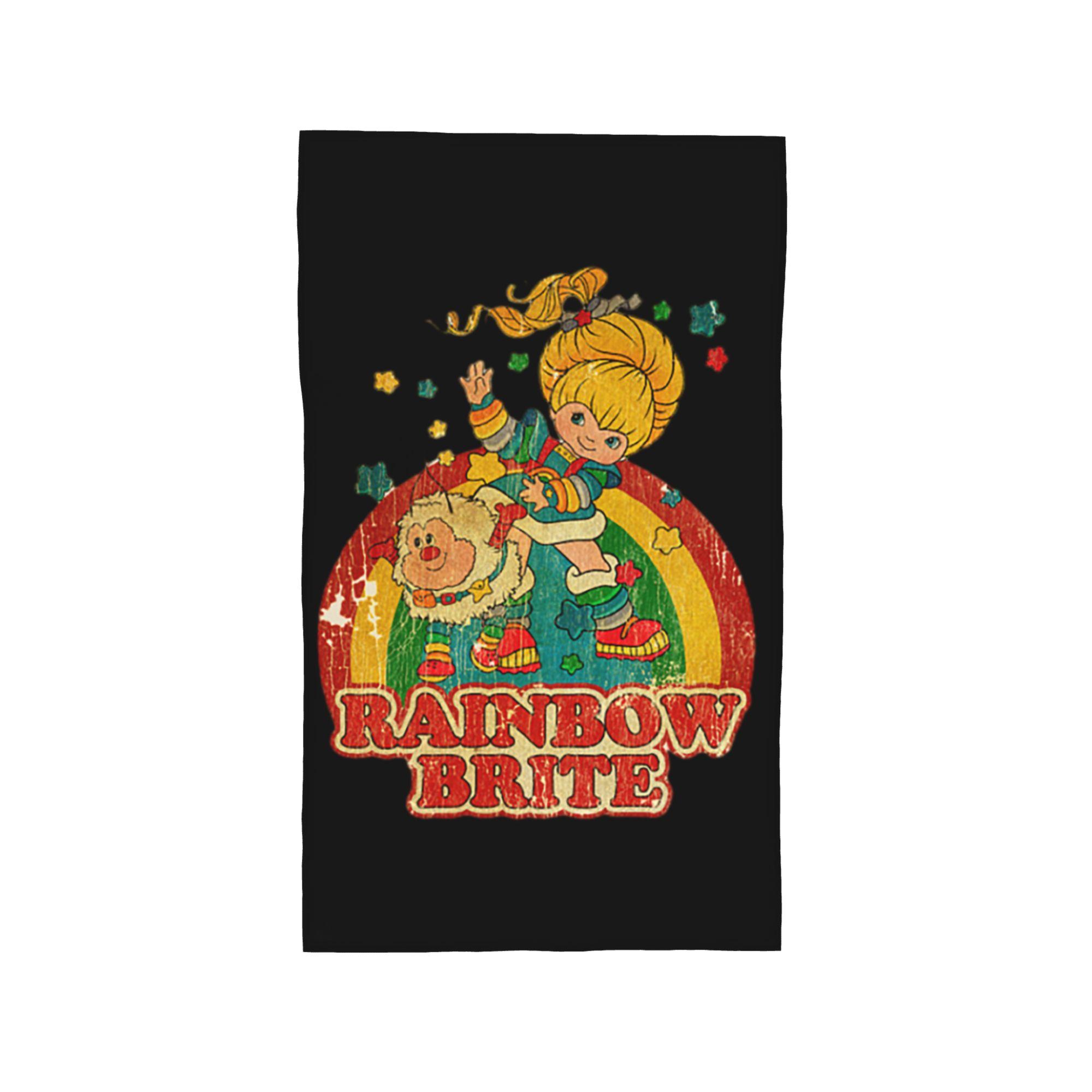 

RETRO VINTAGE RAINBOW BRITE Soft Face Towel Quick Dry Pool Bath Cotton Towels Breathable W30*H60(CM)