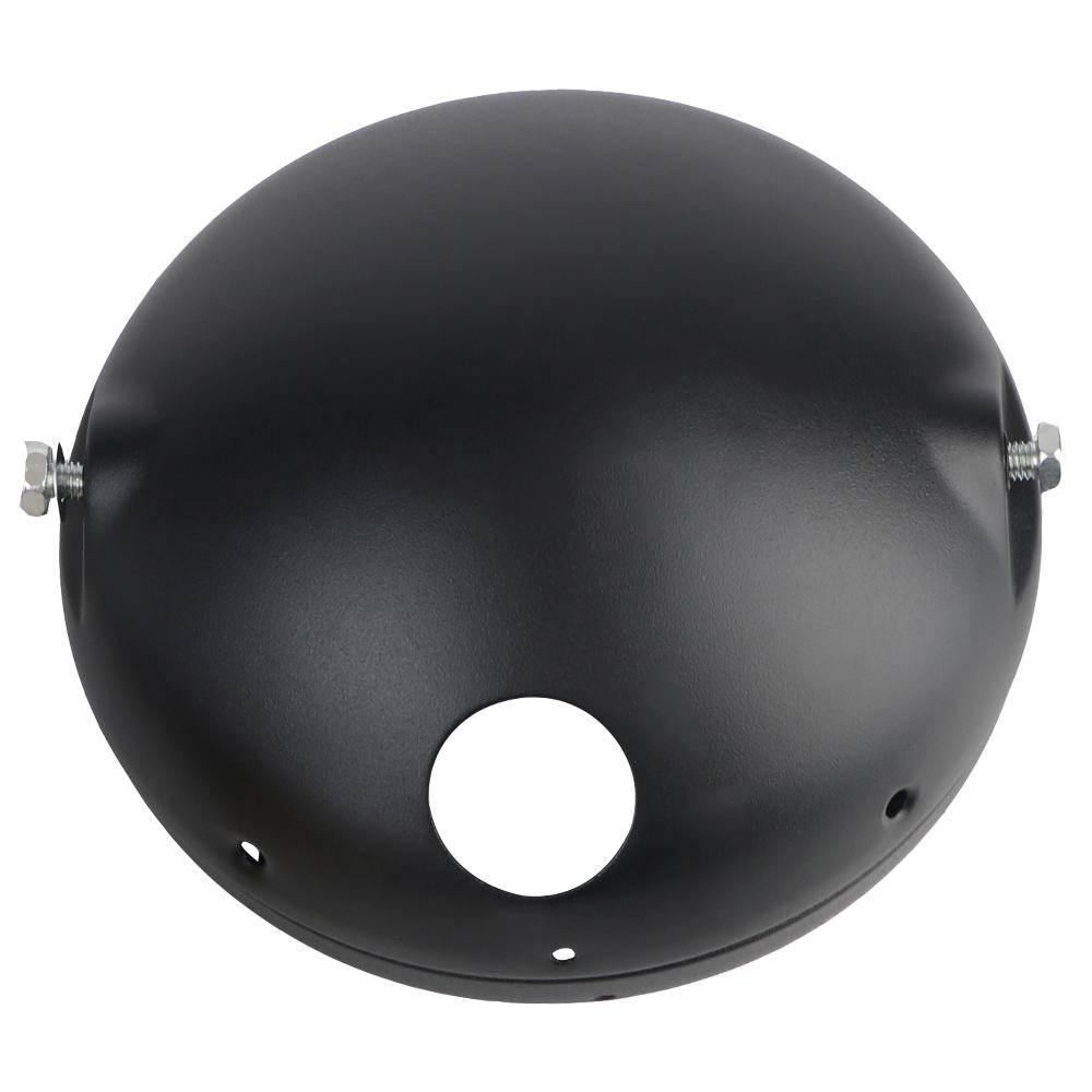 Round Headlight Housing Mount Cover Modified Headlight Base LED Headlight Shell Matte Black