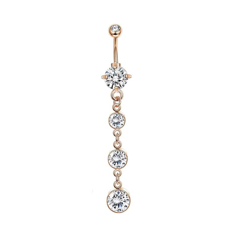 Kristall Zirkon Bauchnabelpiercing Blume Herz Katze Chirurgischer Stahl Bauchnabelring Für Frauen Mädchen Bauchnabel Schmuck