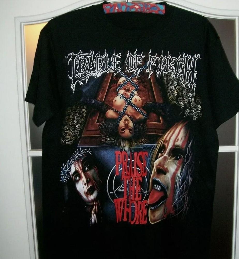 Футболка группы CRADLE OF FILTH Классическая унисекс футболка Размеры S-5XL Унисекс футболка L