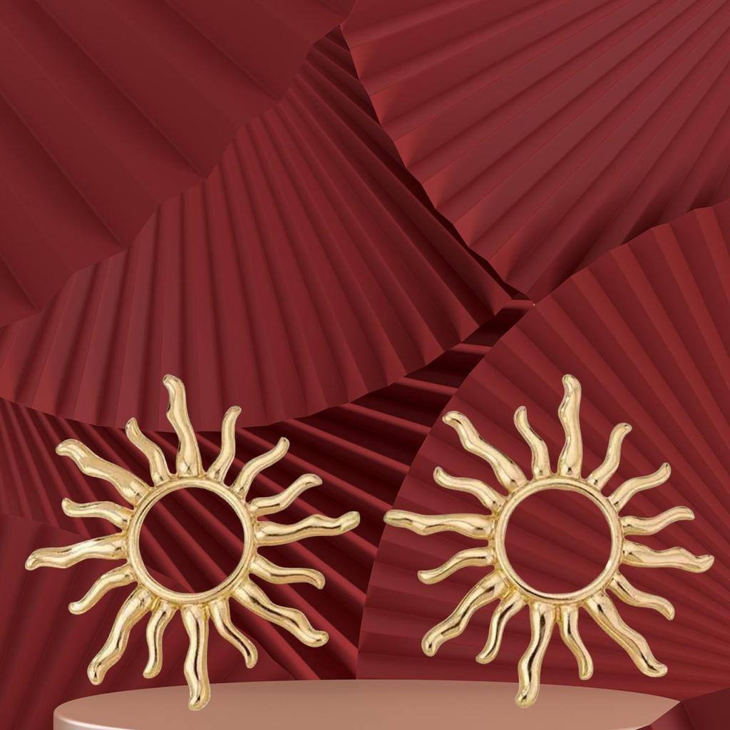 Vintage Sunflower Hypoallergenic Ear Studs - Trendy, Versatile Women's Earrings