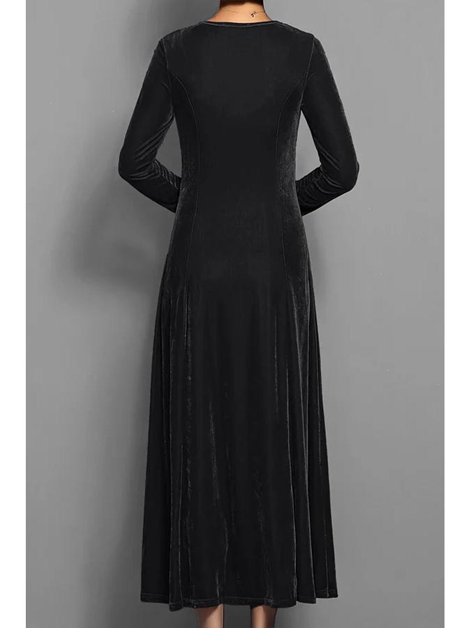 2025 Europe Velvet Dress: Elegant Spring/Autumn Women's Style