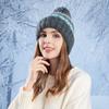 Winter Coldproof Warm Knitted Hat Ear Protection Hat Women's Fur Ball Wool Hat