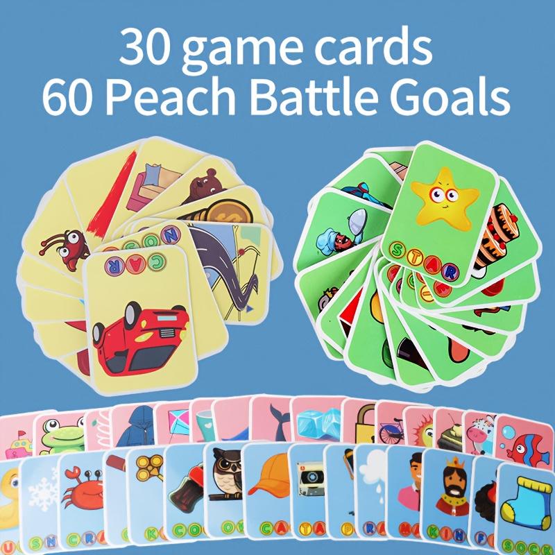 Spelling Fun Game Educational Toy, Interactive Spelling Board, 30 Cards 26 Letters, Parent-Child Learning Fun