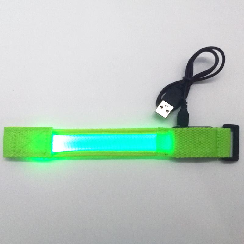 LED Luminous Bracelet: Flashing Wristband for Outdoor Night Running & Cycling with Company Logo Support
