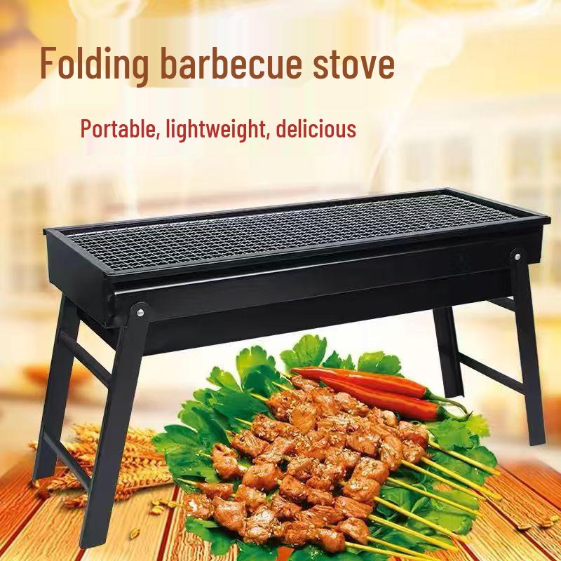 Large Portable Foldable BBQ Grill for Outdoor Use