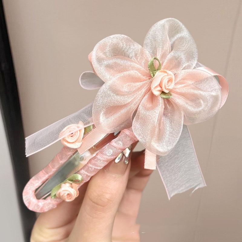 Elegante Chiffon-Blumen-Haarspangen Süße Fashiop Große Haarspangen Haarspangen Haarklammern Für Frauen Haarschmuck Geschenke