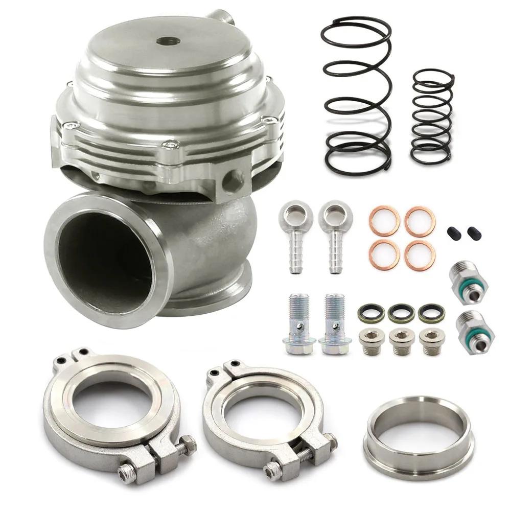 Car Universal 44mm External Wastegate V-Band Flanged Turbo Waste Gate For Supercharge Turbo Manifold With Logo Car Accessories