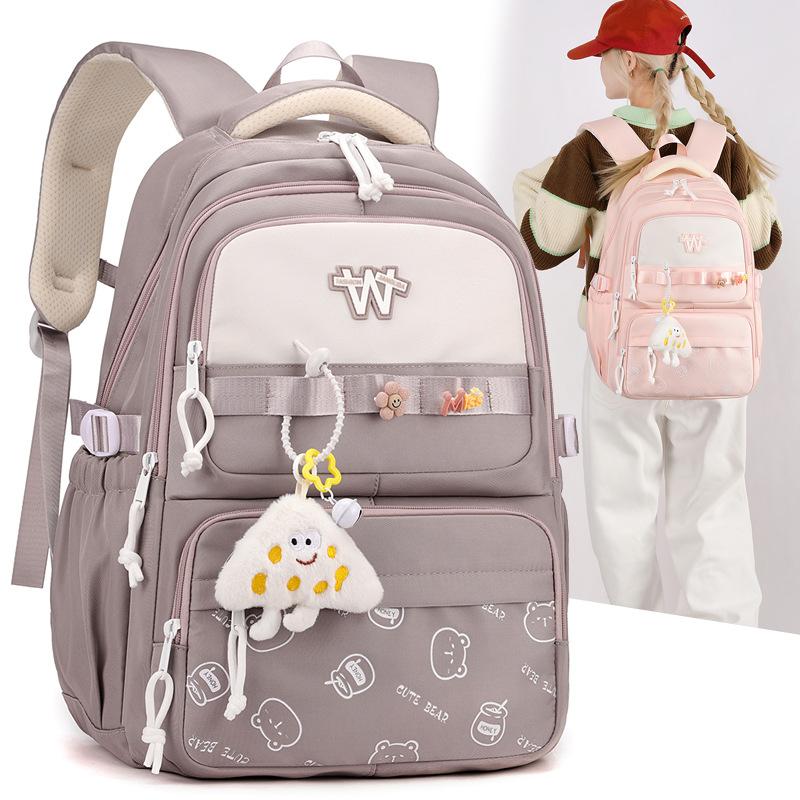 

Cartoon Printed Large Capacity Backpack Japanese Versatile Soft Girl Schoolbag Girl New Backpack