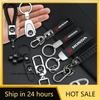 För Honda Metall Läder Nyckelring Nyckelkedja Bilmärke Nyckelring Tillbehör för Honda Mugen Power TypeR Jazz City Civic Inspire Ac