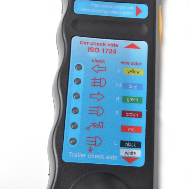 3Pcs Trailer Tester 7 Pin Adapter Diagnostic Tools Wiring Check Light Test Plug Socket Car Truck Caravan Accessories Universal