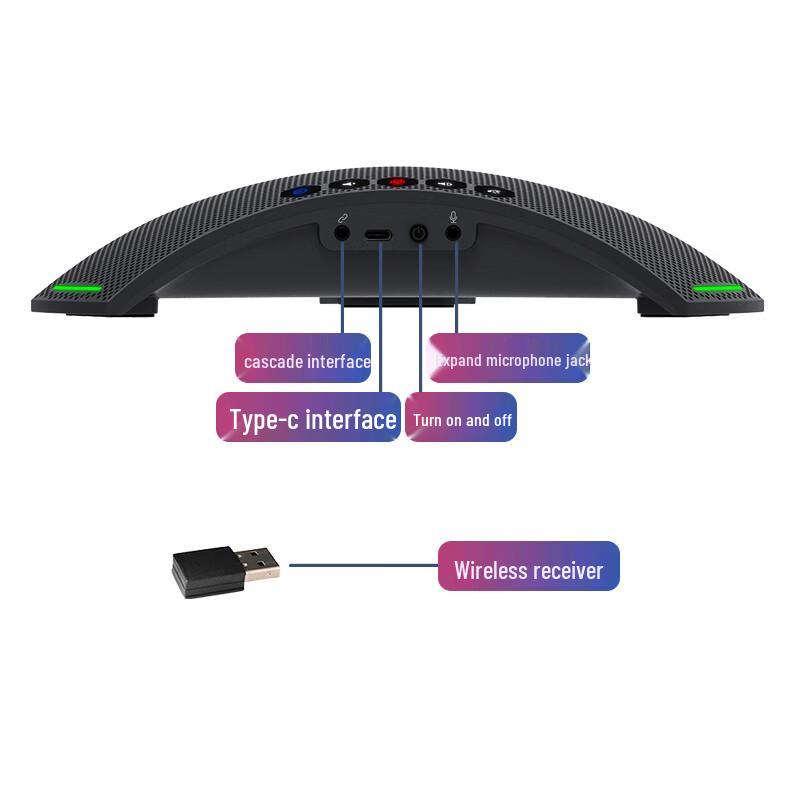Huachang Vision Wireless Omnidirectional Conference Microphone (CN Version)