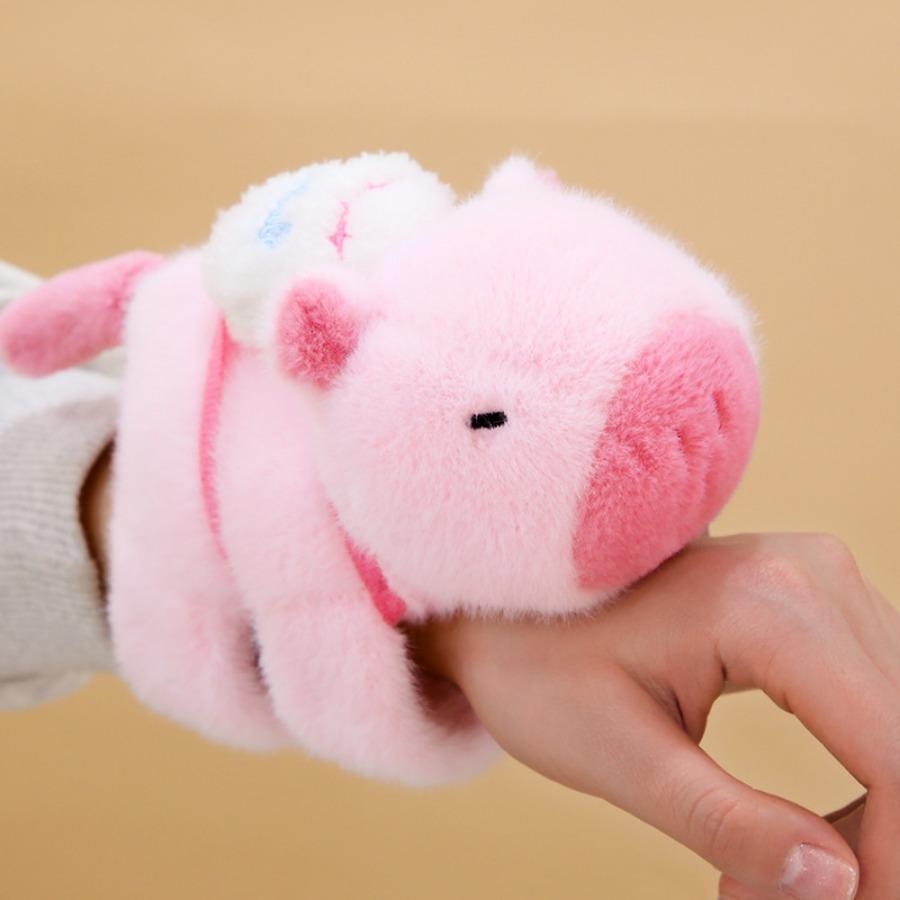 Logrende hale Søt Capybara Leke Plysj Dukke Capybara Plysj Papa Circle Tegneserie Dyre Plysj Kvinner Gave Interaktiv Leke