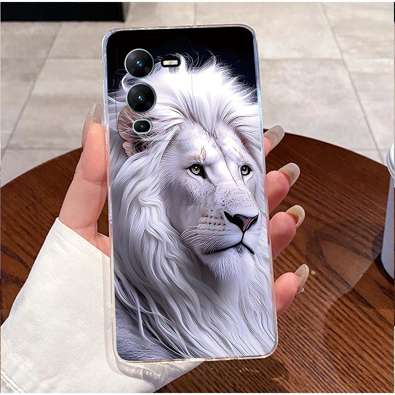 Case For Vivo V25 Pro 5G/V2158 Casing Luxury Cute Love Heart Rabbit Funny Pattern Cover Clear TPU Silicone Soft Shell Phone Case