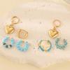 Vintage Multilayer Beaded Ear Clip for Women Fashion Metal C-Shaped Non-Piercing Ear Cuff Earrings Party Jewelry Set Gifts New