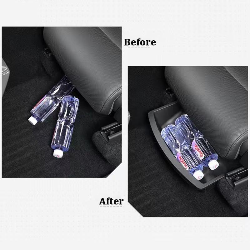 Under Seat Storage Box For Tesla Model YL 6-Seats 2026 TPE Drawer Seat Lower Front Rear Organizer Tray Trash Can Car Accessories