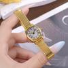Simple Retro Wine Barrel Roman Women'S Watch Niche High Value Temperament Gold Quartz Watch Women'S Waterproof Watch