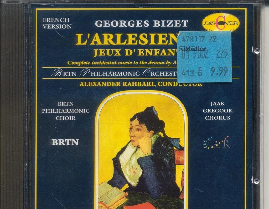 CD BRTN PHILHARMONIC CHOIR - Bizet - L'Arlésienne; Jeux D'enfant DICD920115 Japan Classical Used